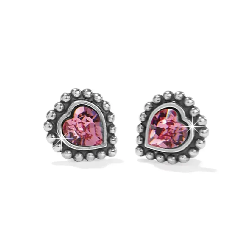 Brighton Shimmer Heart Mini Post Earrings New