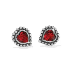 Brighton Shimmer Heart Mini Post Earrings New