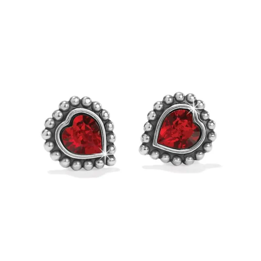 Brighton Shimmer Heart Mini Post Earrings New