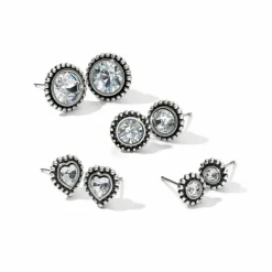 Brighton Shimmer Heart Mini Post Earrings New