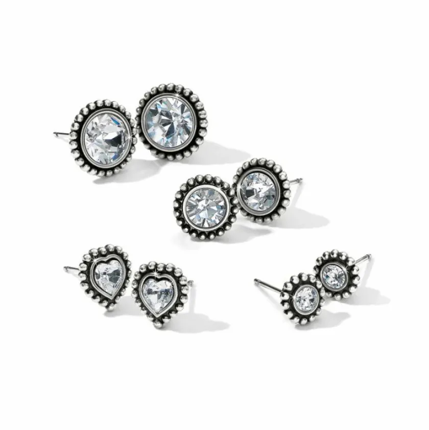 Brighton Shimmer Heart Mini Post Earrings New
