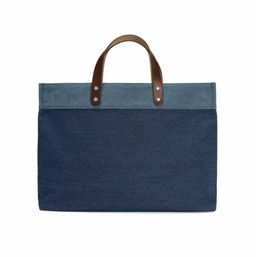 Brighton Shoe Love East West Denim Tote Multi Fashion