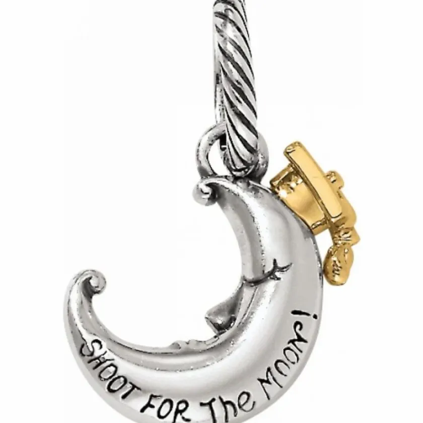 Brighton Shoot For the Moon Charm Silver-Multi Fashion