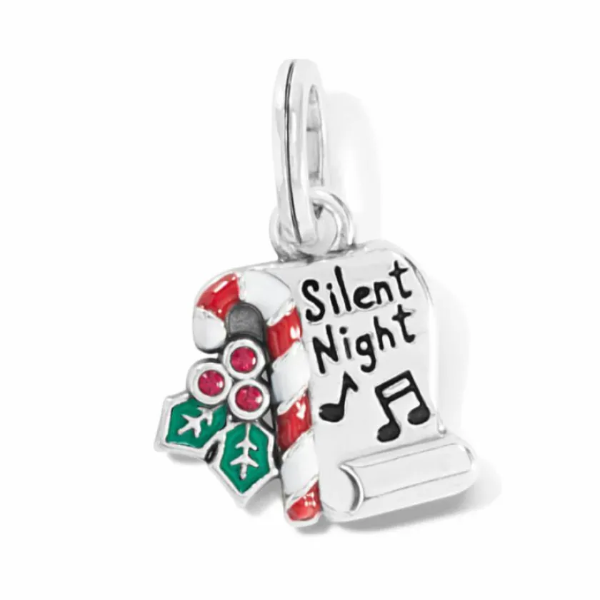 Brighton Silent Night Scroll Charm Silver-Multi Fashion