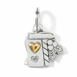 Brighton Silent Night Scroll Charm Silver-Multi Fashion