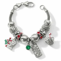 Brighton Silent Night Scroll Charm Silver-Multi Fashion