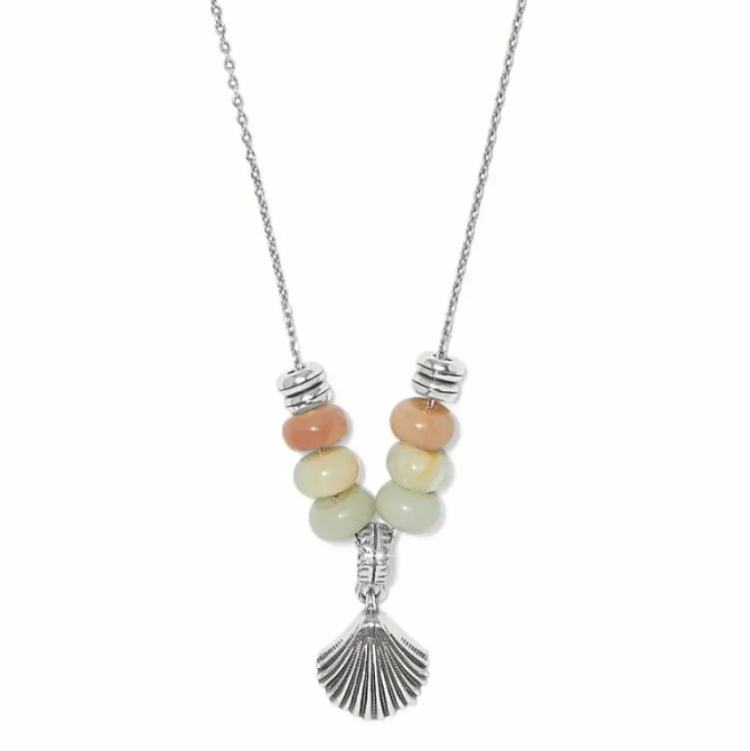 Brighton Silver Shells Bay Necklace Silver-Blue Fashion