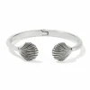 Brighton Shells Hinged Bangle Silver New