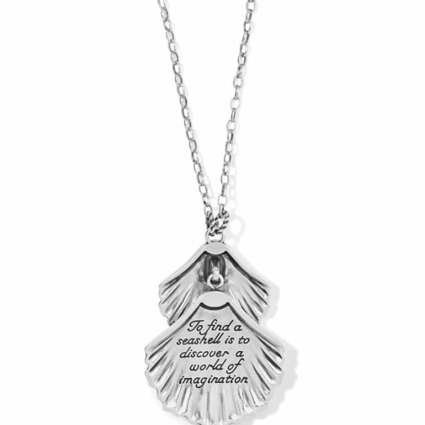 Brighton Shells Two Tier Necklace Silver Discount