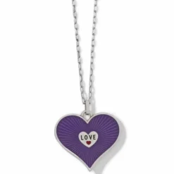 Brighton Simply Charming Love Necklace Silver-Red Online