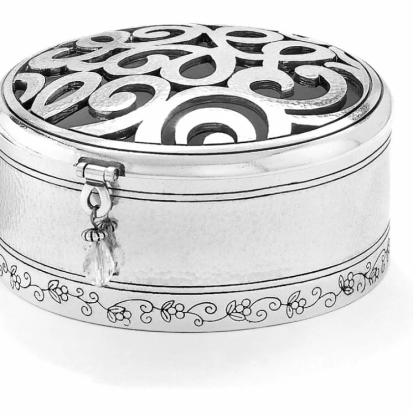 Brighton Skribbel Round Trinket Box Silver Online