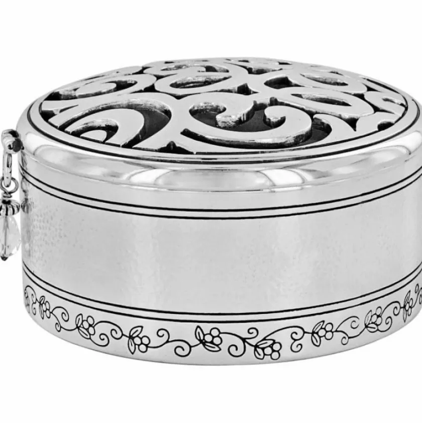Brighton Skribbel Round Trinket Box Silver Online