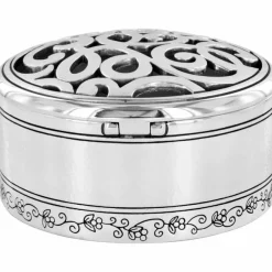 Brighton Skribbel Round Trinket Box Silver Online