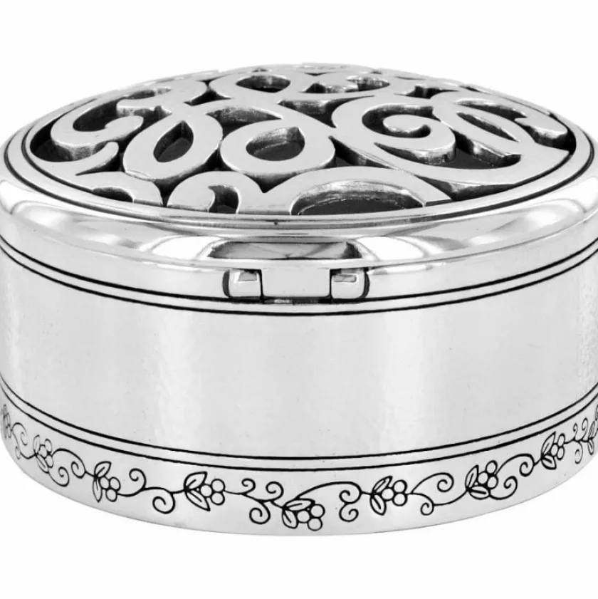 Brighton Skribbel Round Trinket Box Silver Online