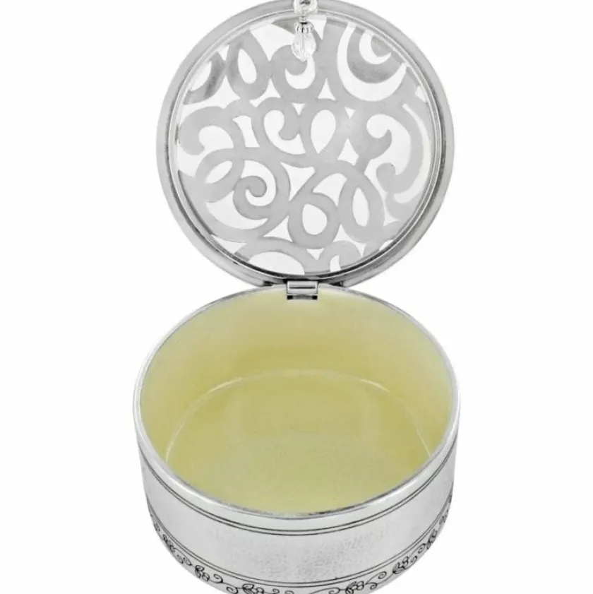 Brighton Skribbel Round Trinket Box Silver Online