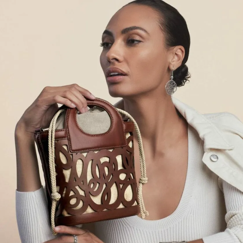 Brighton Skribbel Small Tote Cognac Clearance