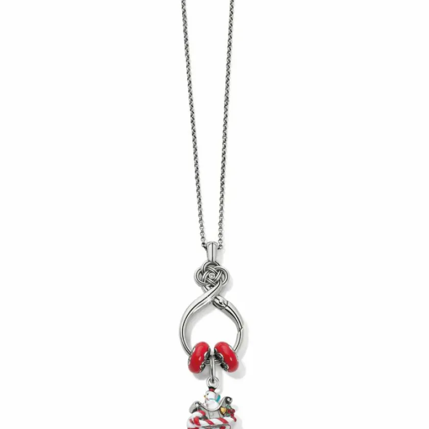 Brighton Snowman Sleigh Charm Silver-Multi Sale