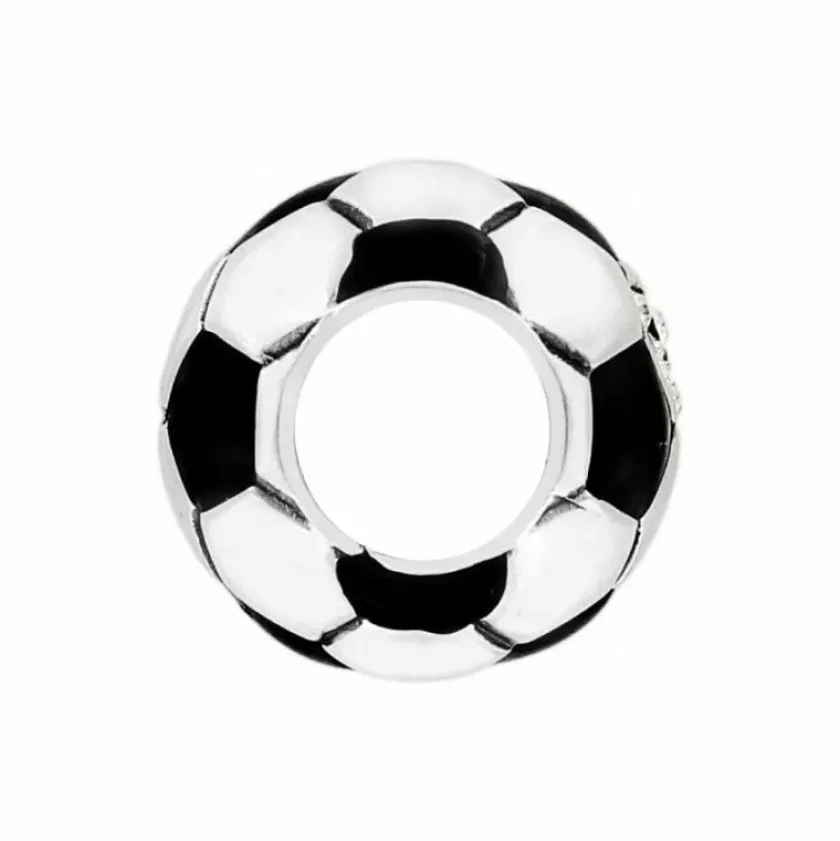 Brighton Soccer Ball Bead Silver-Black Outlet