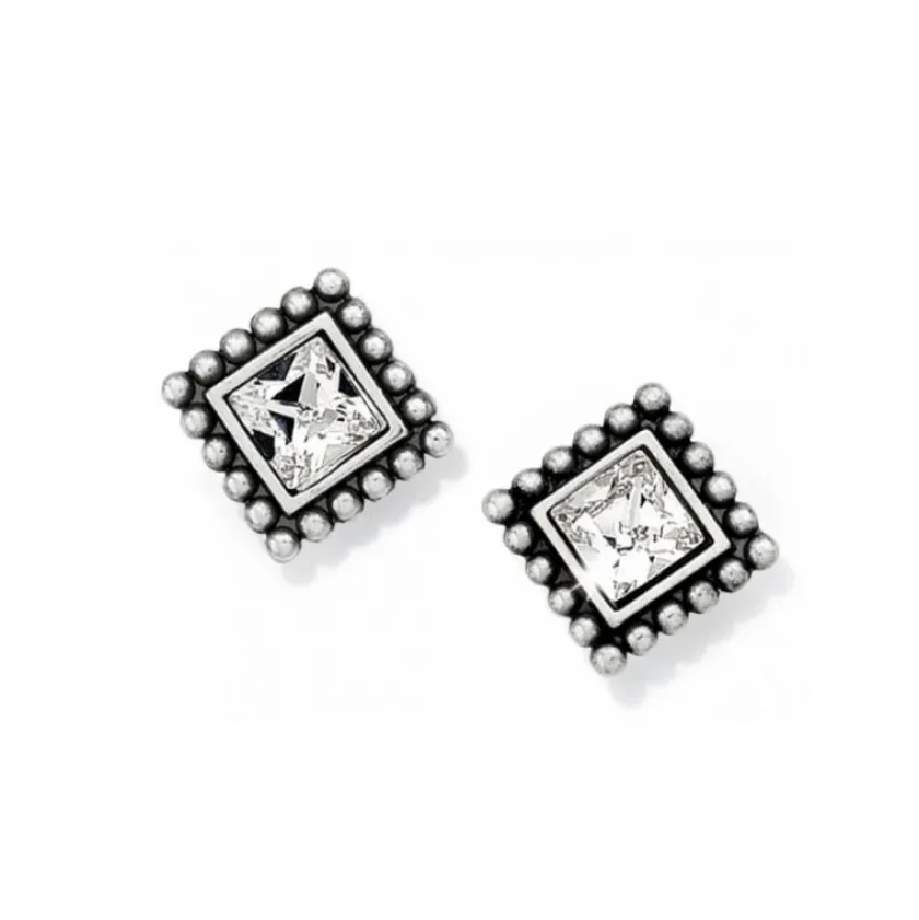 Brighton Sparkle Square Mini Post Earrings Best