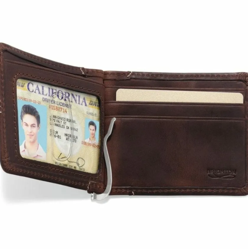 Brighton Spokane Freshwater Money Clip Brown Outlet