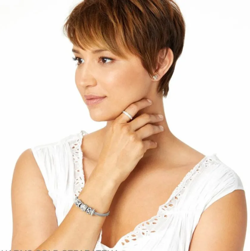 Brighton Stardust Thin Stopper Bead Silver Sale