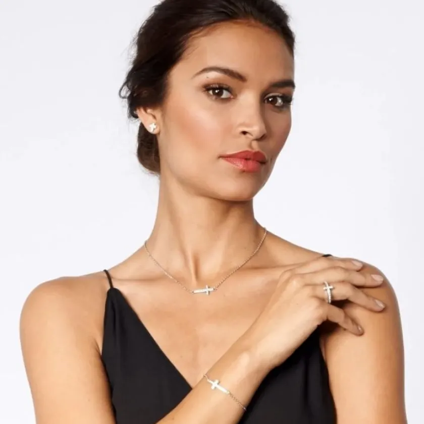 Brighton Starry Night Cross Necklace Silver Best