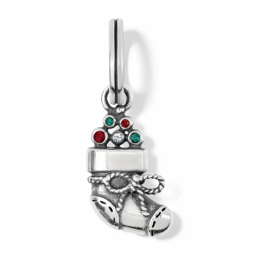 Brighton Stocking Stuffer Charm Silver-Multi Fashion