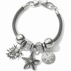 Brighton Sunset Cove Coral Charm Silver-Pearl Sale