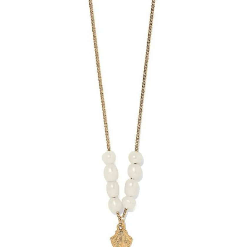 Brighton Sunset Cove Pearl Necklace Gold-Pearl Discount