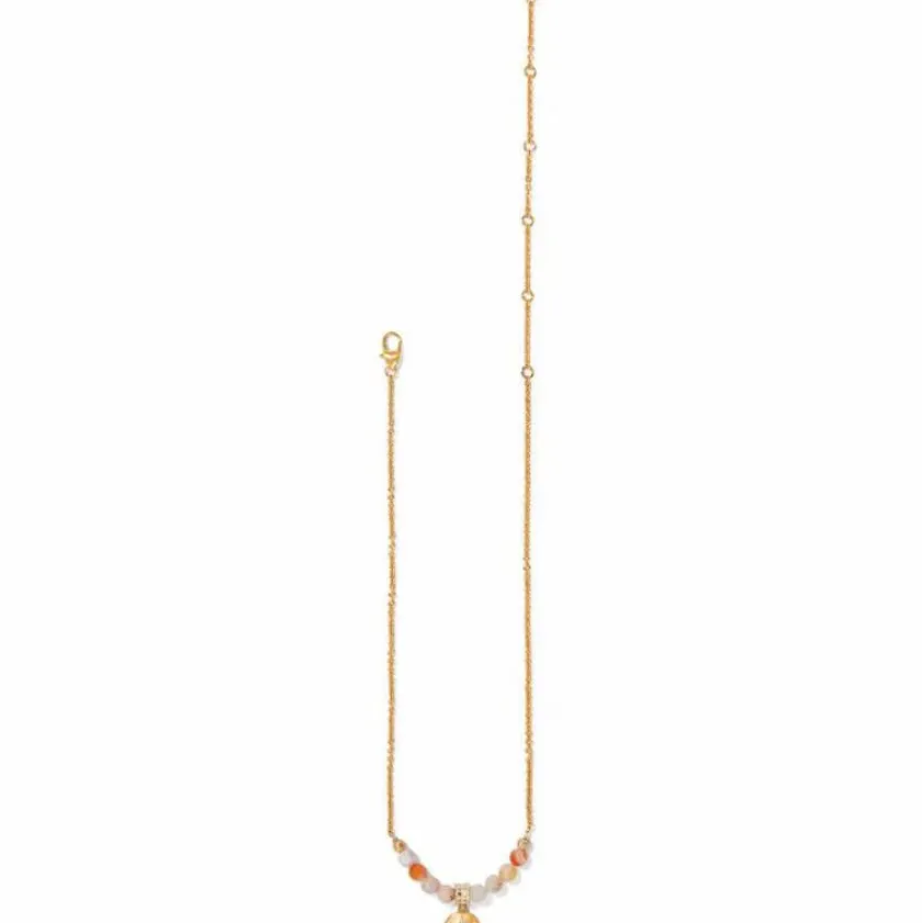 Brighton Sunset Cove Short Necklace Gold-Pink Sale