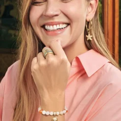 Brighton Sunset Cove Stretch Bracelet Gold-Pink Discount