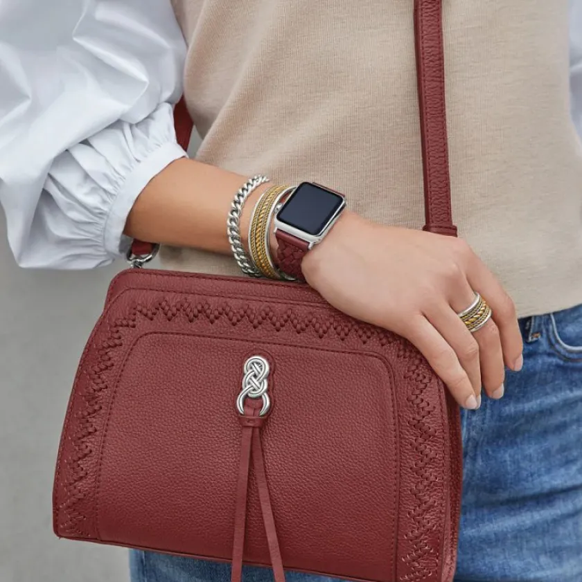 Brighton Sutton Braided Leather Watch Band Best
