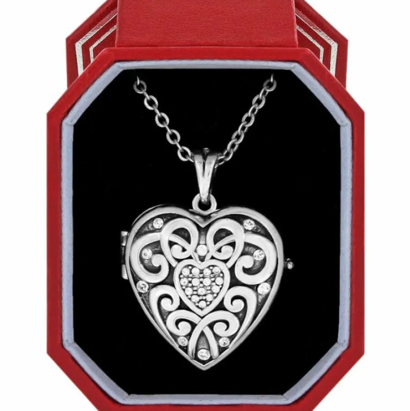 Brighton Sweet Memory Locket Necklace Box Set Silver Discount