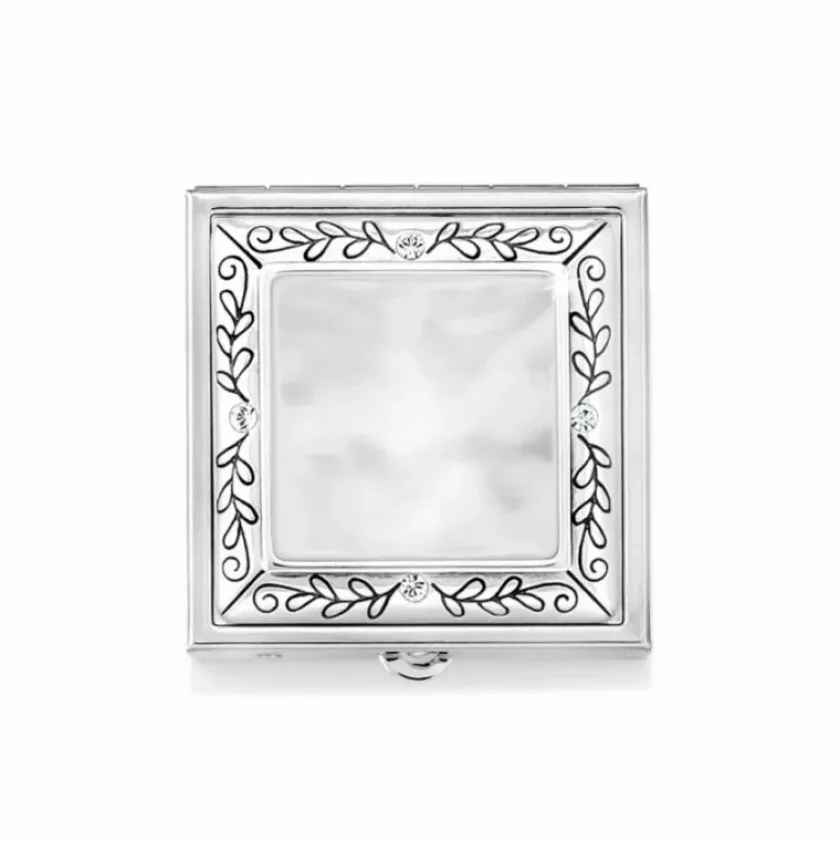 Brighton Tapestry Pill Box Silver-Gray Outlet