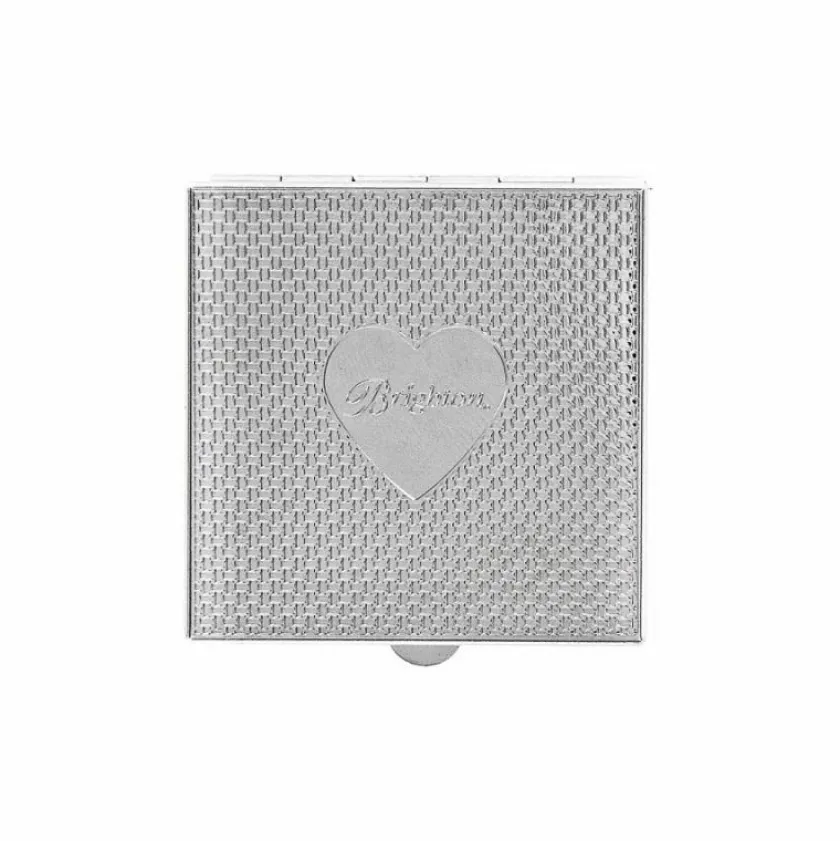 Brighton Tapestry Pill Box Silver-Gray Outlet