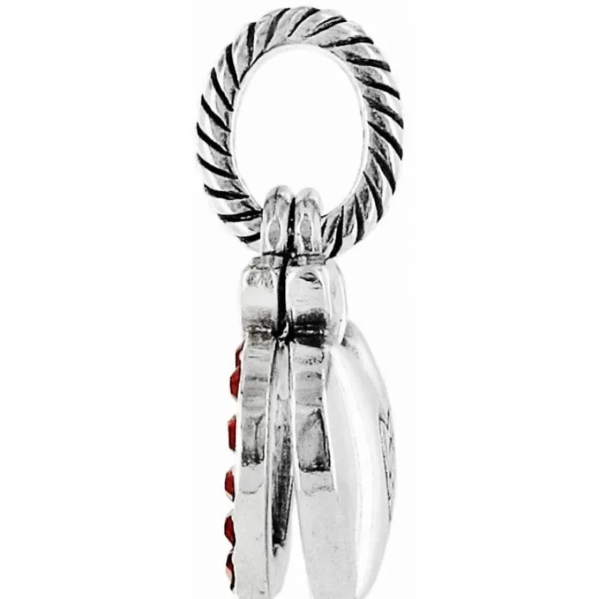 Brighton Teacher Charm Silver-Red Discount