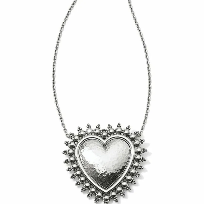 Brighton Telluride Heart Necklace Silver Fashion