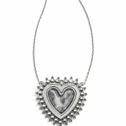 Brighton Telluride Heart Necklace Silver Fashion
