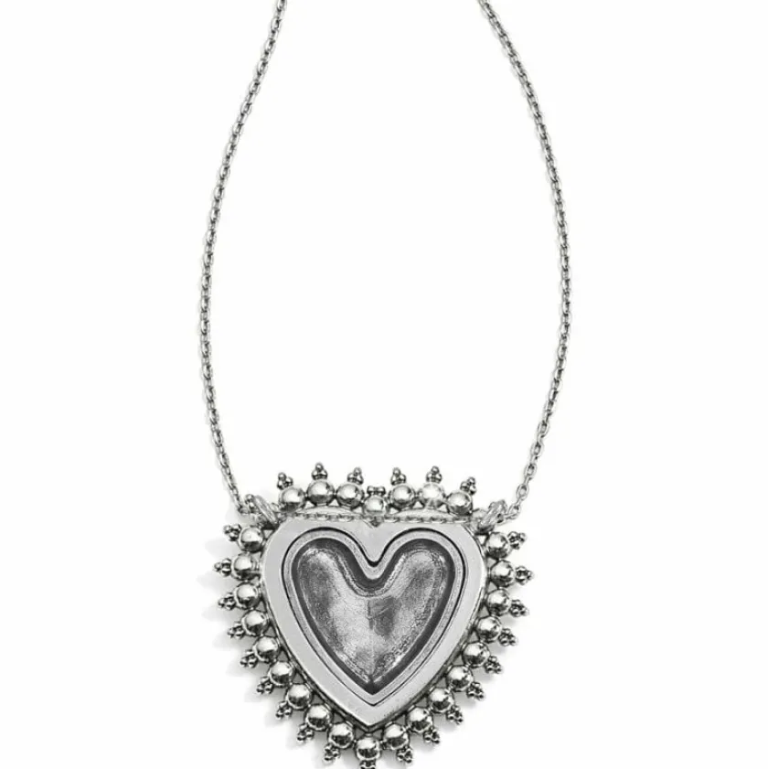 Brighton Telluride Heart Necklace Silver Fashion