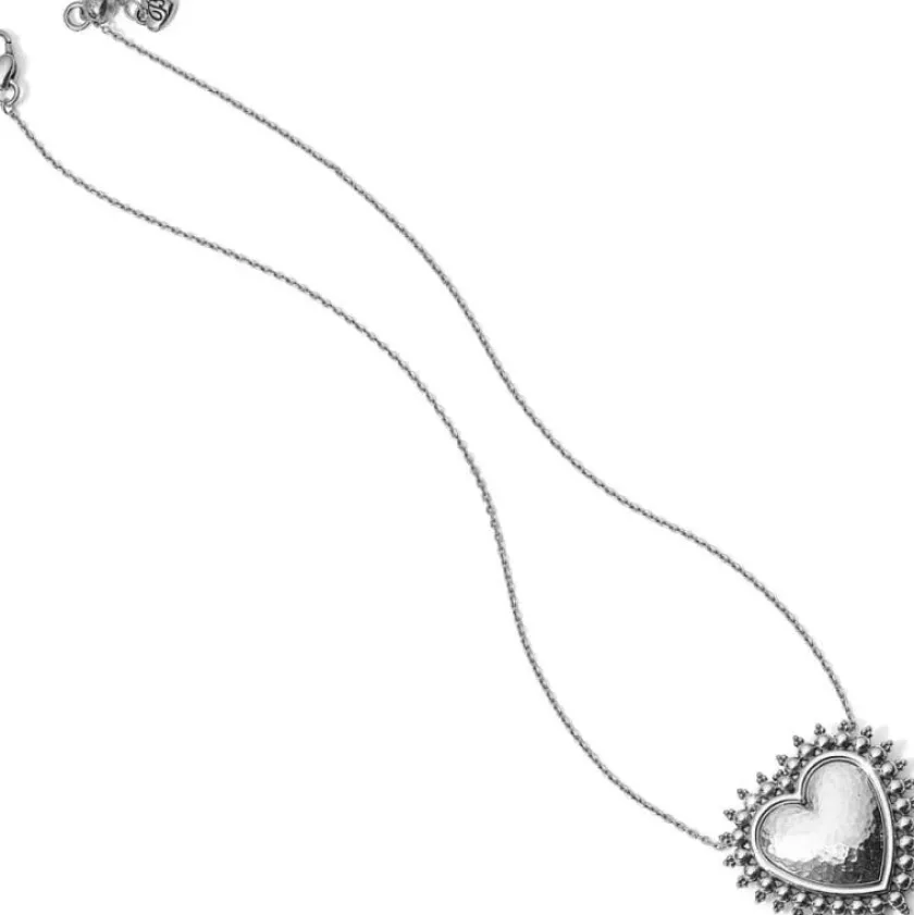 Brighton Telluride Heart Necklace Silver Fashion
