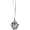 Brighton Telluride Small Heart Necklace Silver Clearance