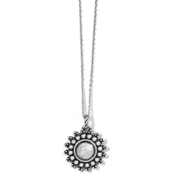Brighton Telluride Small Round Necklace Silver Clearance