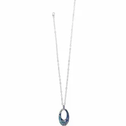 Brighton Terra Blue Hoop Necklace Silver-Blue Best