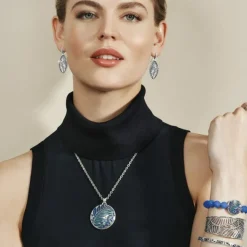 Brighton Terra Necklace Silver-Blues Sale