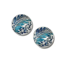 Brighton Terra Post Earrings Silver-Blue Sale
