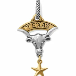 Brighton Texas Longhorn Charm Silver-Gold Best