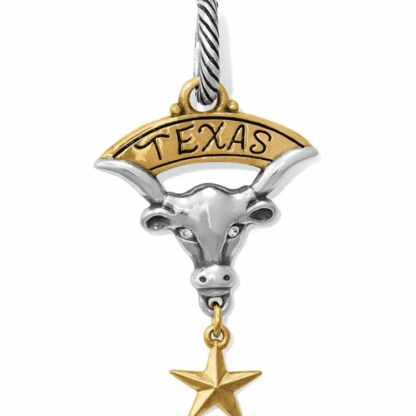 Brighton Texas Longhorn Charm Silver-Gold Best