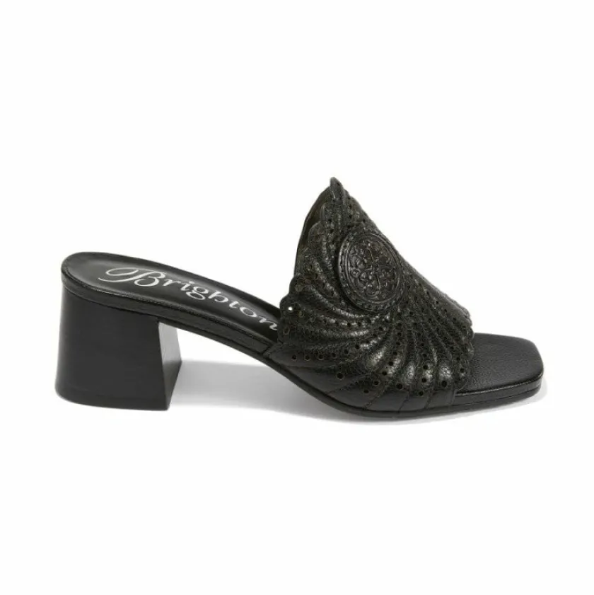 Brighton Theda Heel Sandals Black Discount