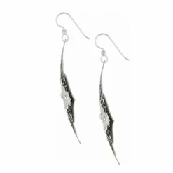 Brighton Theodora Statement Earrings Silver-Black Outlet