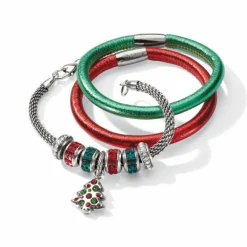Brighton Tinsel Tree Charm Silver-Multi Best
